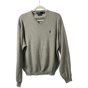 Polo by Ralph Lauren Mens 100% Pima Cotton Gray Pullover Size XXL